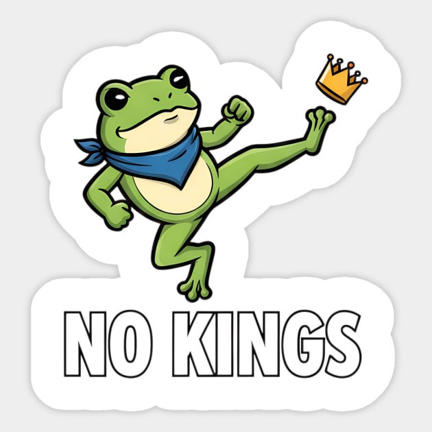 No-Kings-Portland-Frog Sticker by ArtistTee ⭐⭐⭐⭐⭐